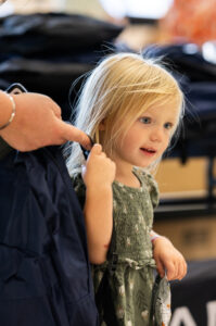 Cute little blonde girl